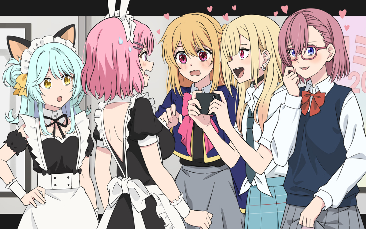 This is a pixiv picture whose title is 甘織れな子.