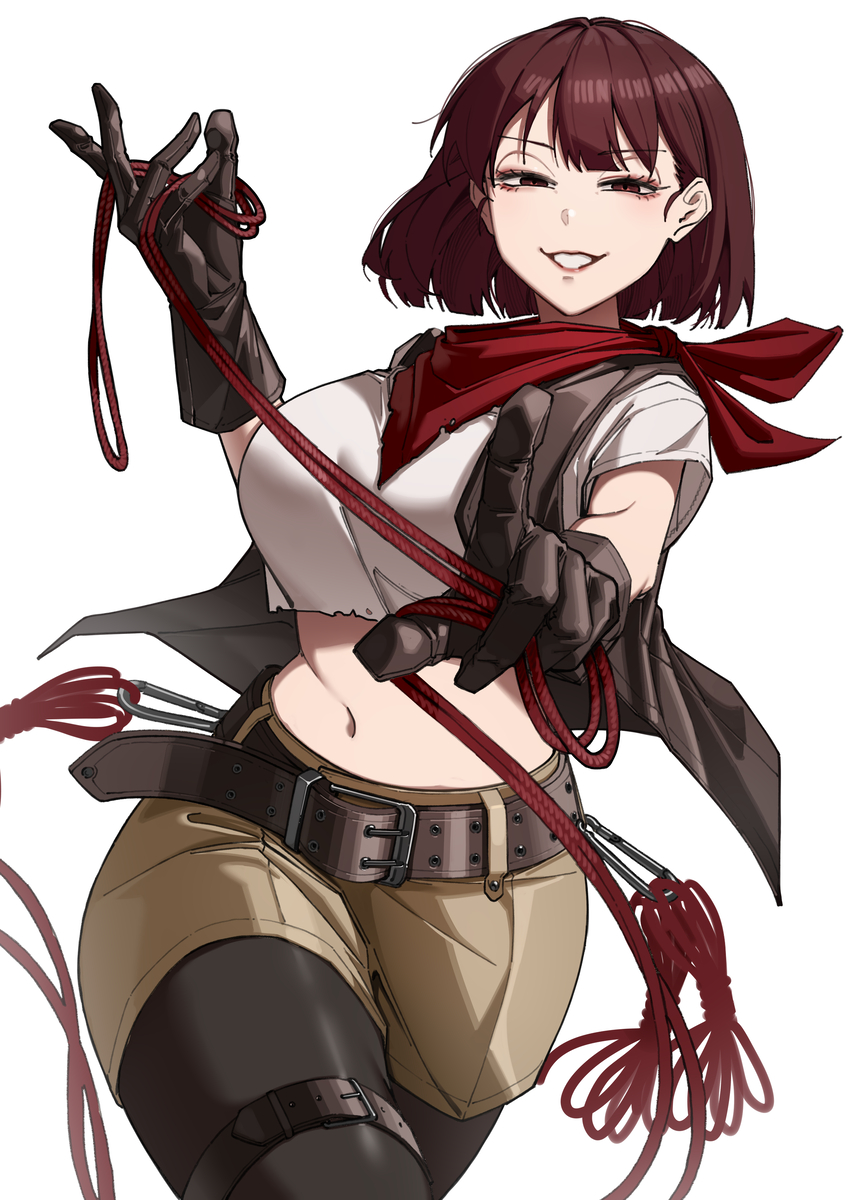 This is a pixiv picture whose title is Miss Bandit.