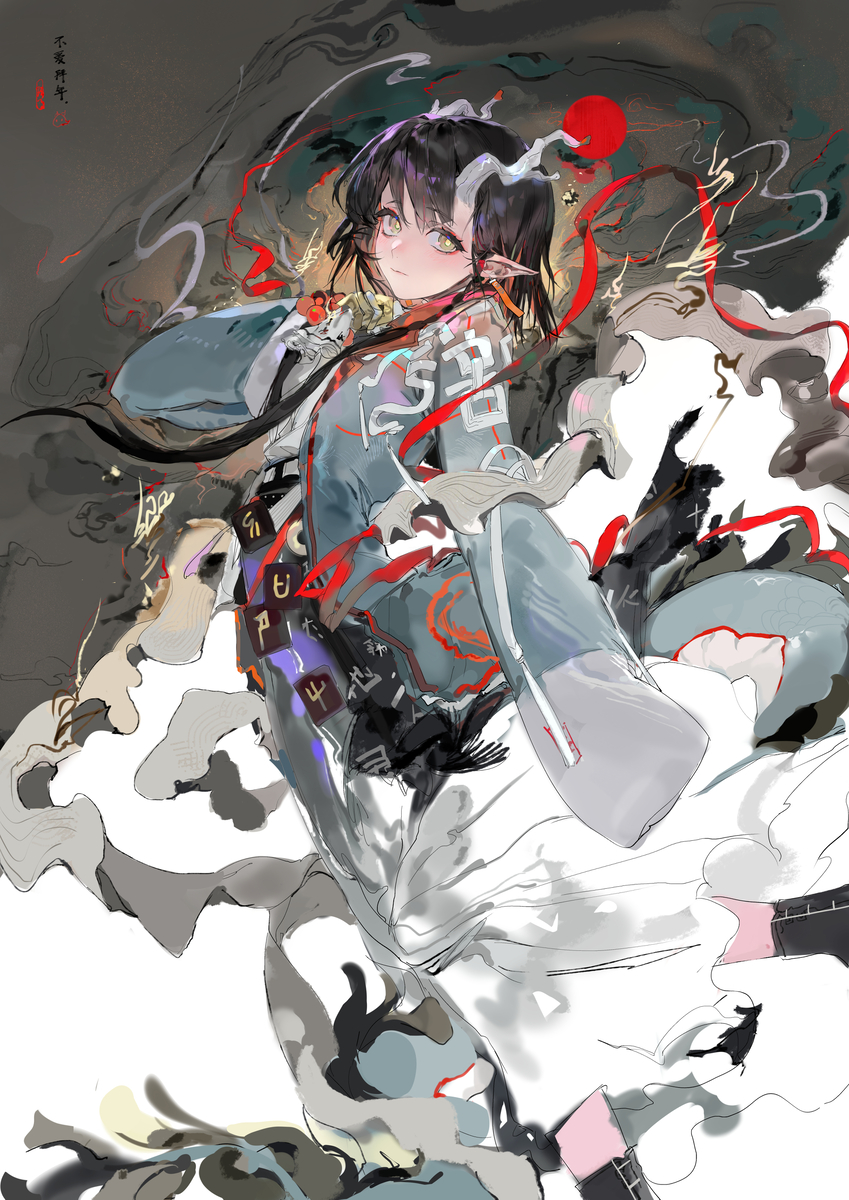 This is a pixiv picture whose title is 画中仙.