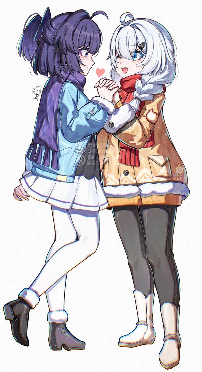 This is a pixiv picture whose title is 小朋友拉手手.