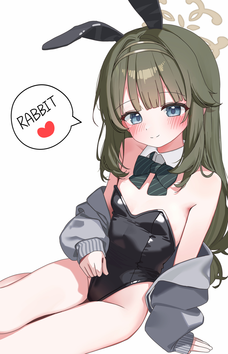 This is a pixiv picture whose title is バニーガールツムギ💚💚.