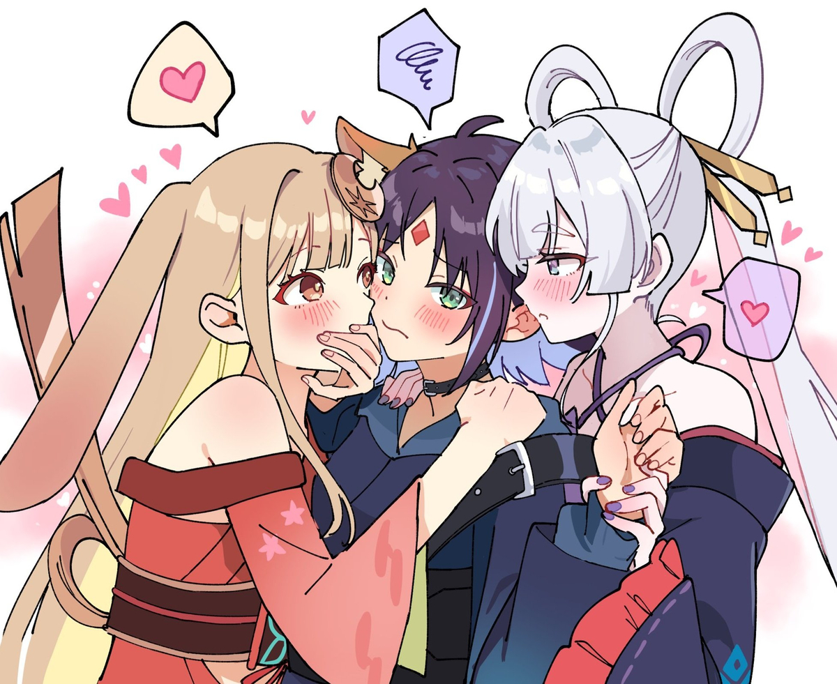 This is a pixiv picture whose title is どっちがいいかなんて選べないよ.