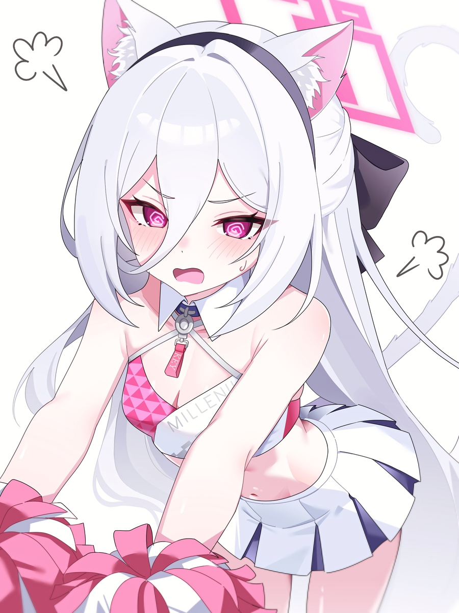 This is a pixiv picture whose title is Neko cheerleader Kei.