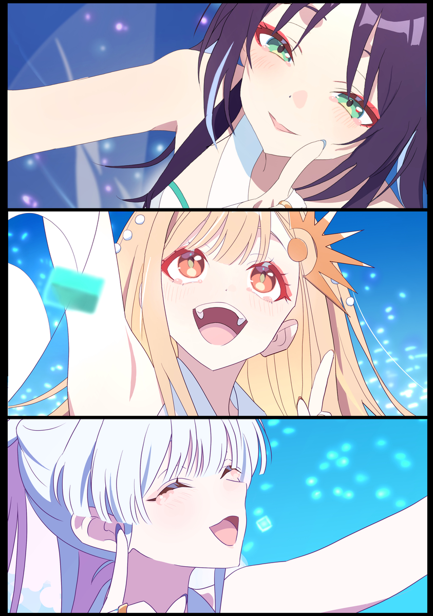 This is a pixiv picture whose title is 超かぐや姫！ray MV 好きなシーン模写集。.