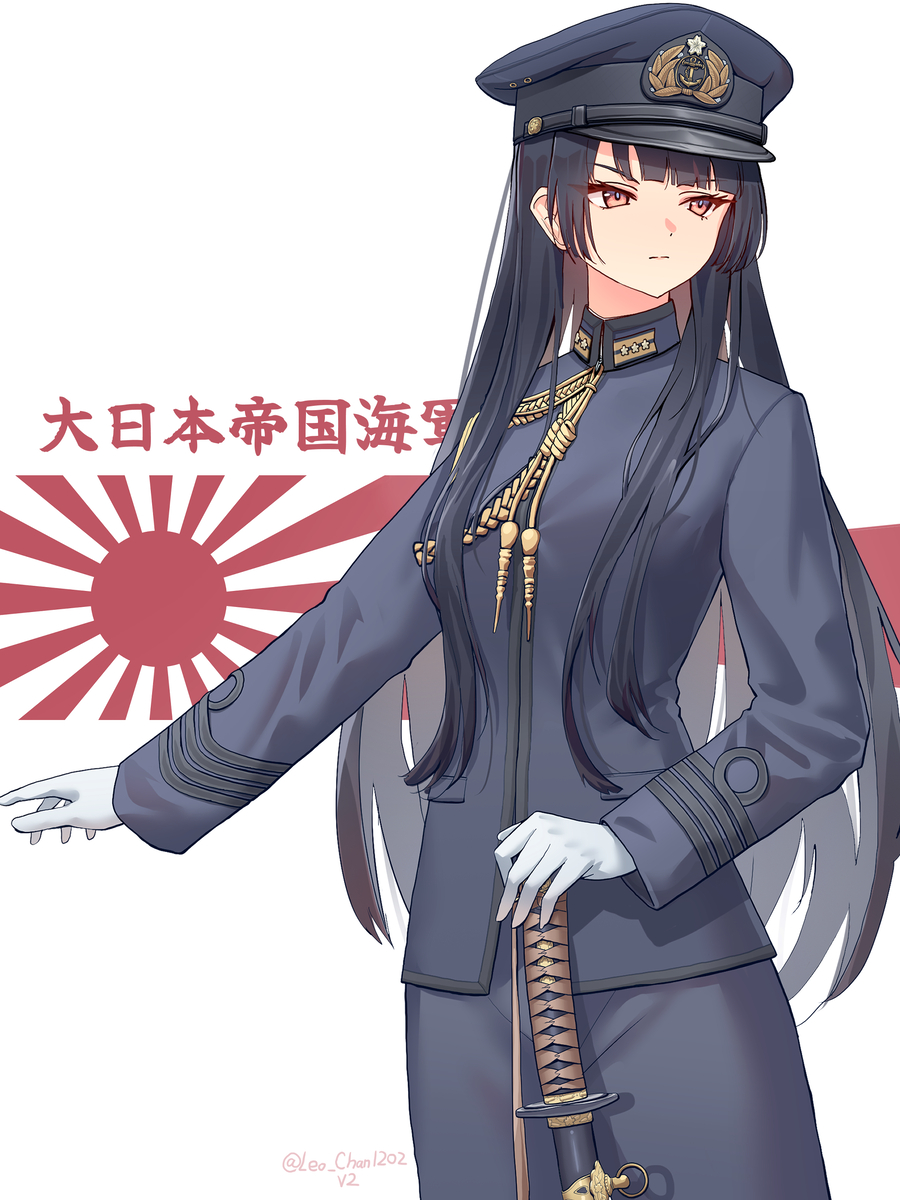 This is a pixiv picture whose title is Japanese Navy Colonel officer.