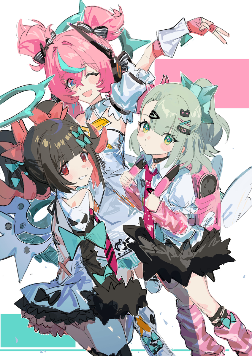 This is a pixiv picture whose title is 妄想天使.