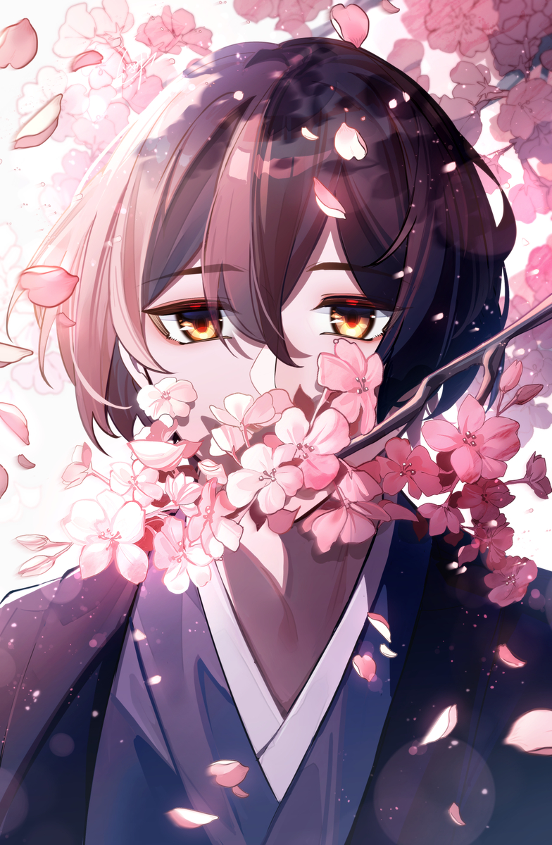 This is a pixiv picture whose title is 🌸.