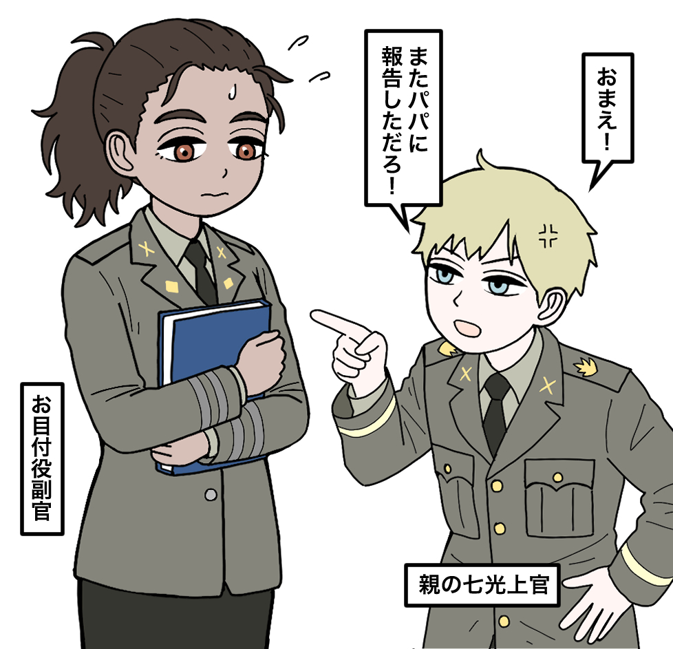 This is a pixiv picture whose title is 主従逆転.