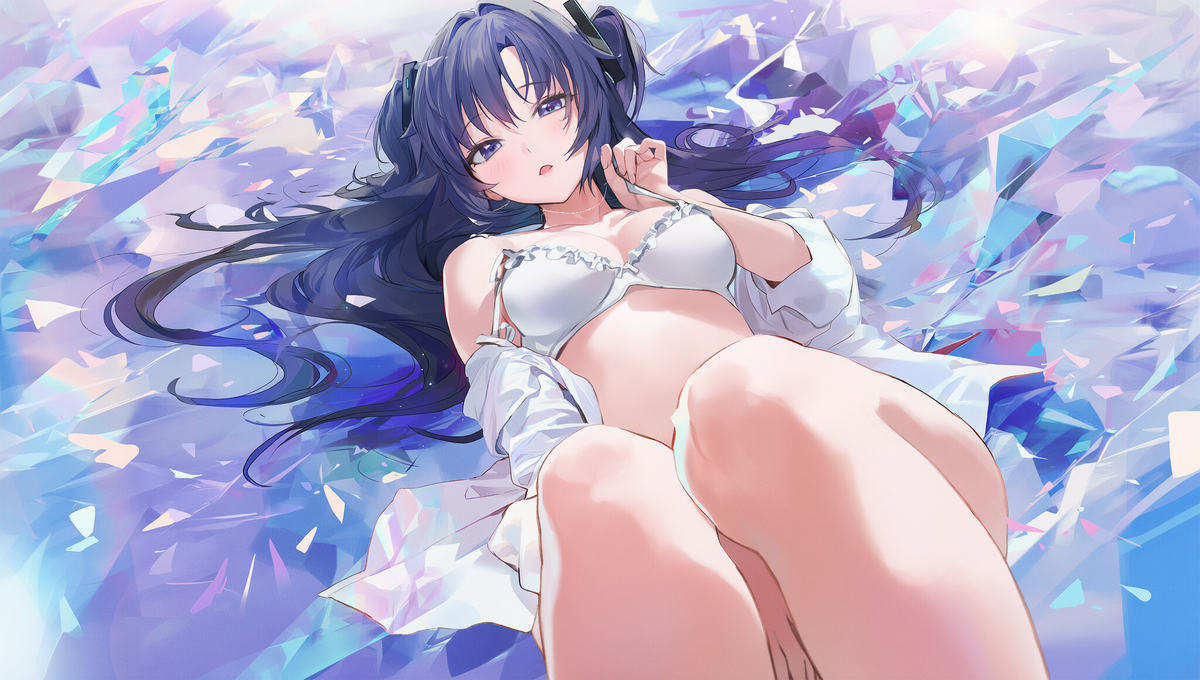 This is a pixiv picture whose title is Blue Archive Yuuka SET 01.