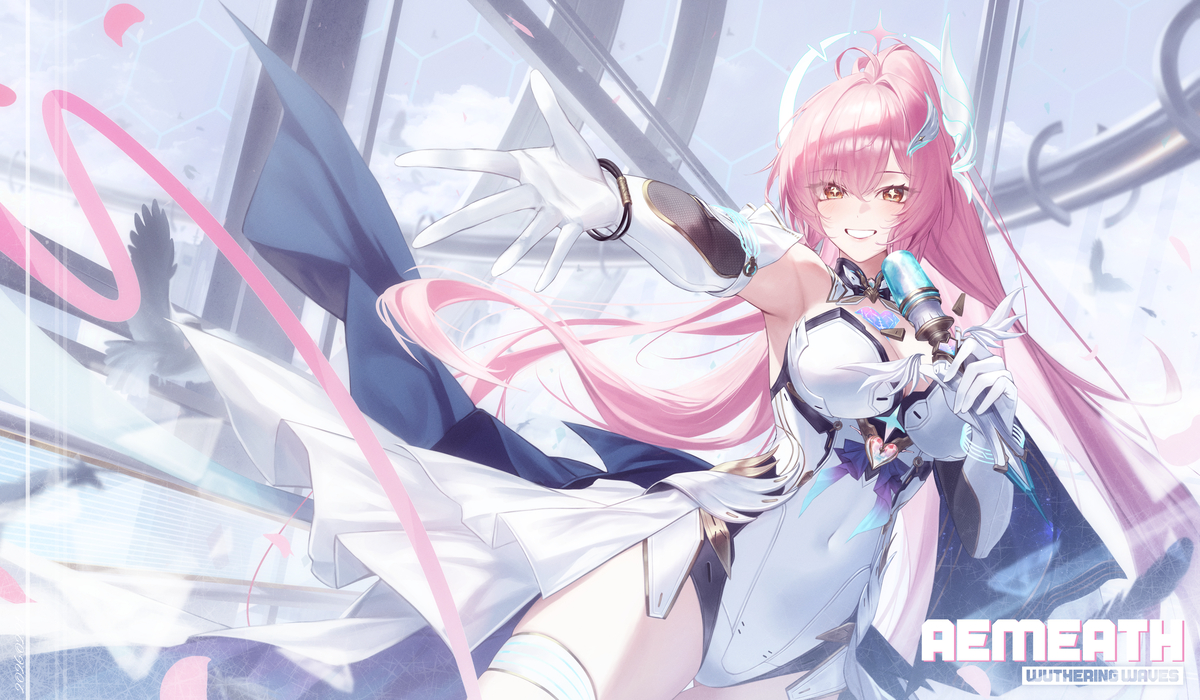 This is a pixiv picture whose title is エイメス Aemeath.