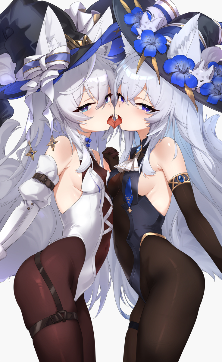 This is a pixiv picture whose title is 吻.