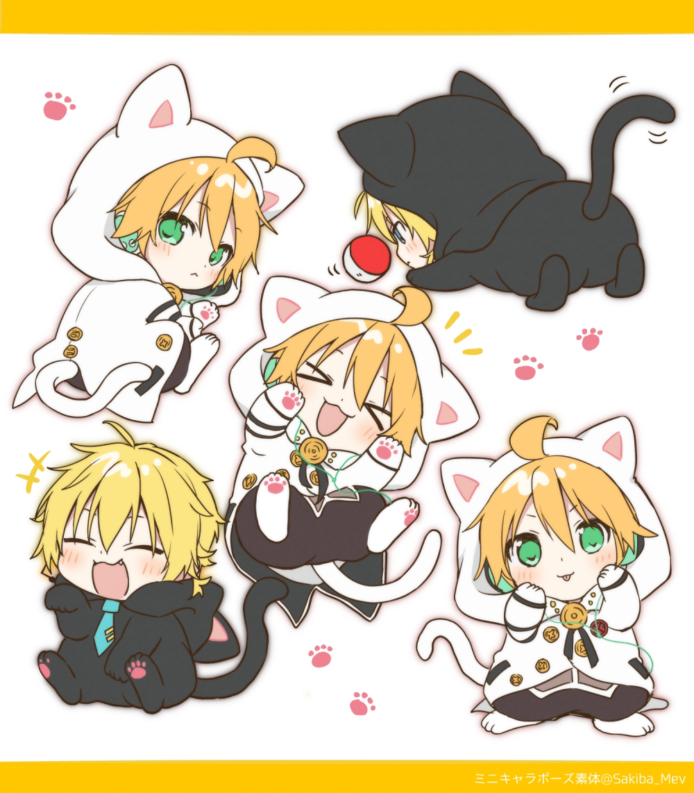 This is a pixiv picture whose title is 猫の日ランエジ.