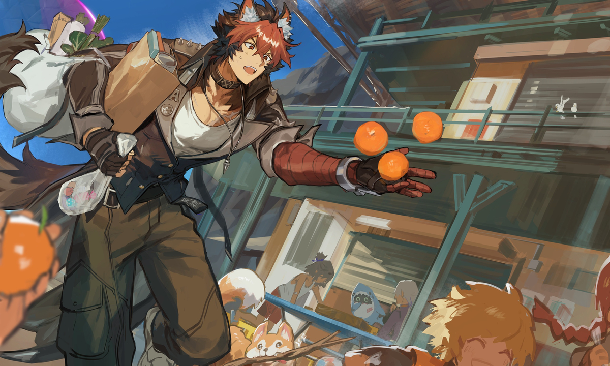 This is a pixiv picture whose title is 🍊.