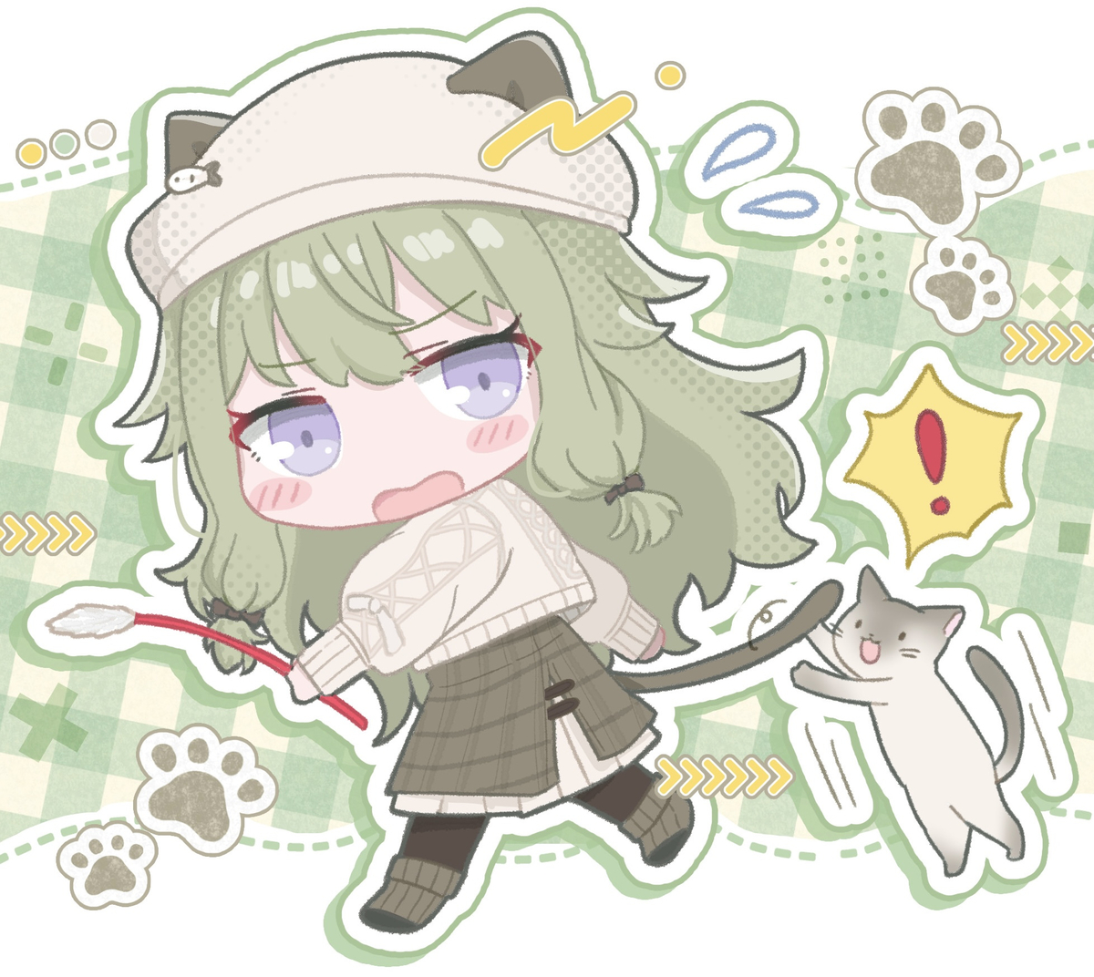 This is a pixiv picture whose title is 猫の日寧々ちゃん.