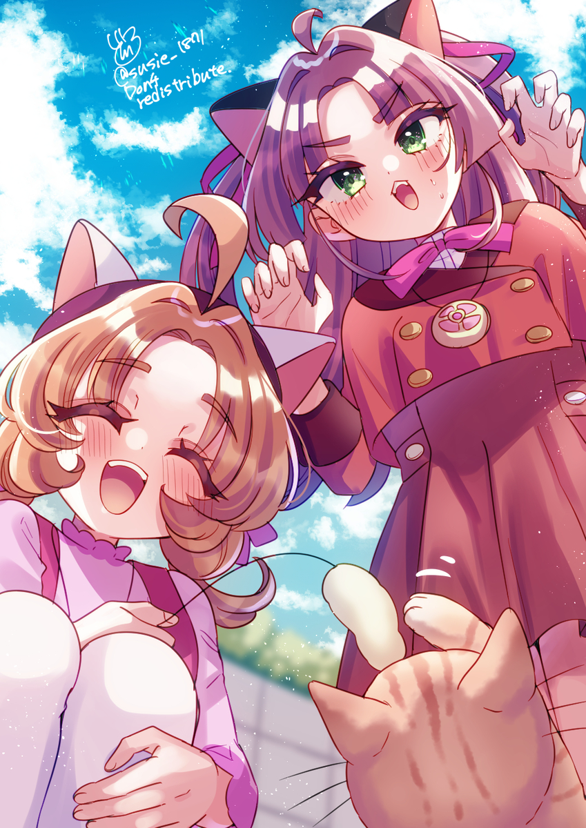 This is a pixiv picture whose title is 迷子の猫探しのひとコマ.