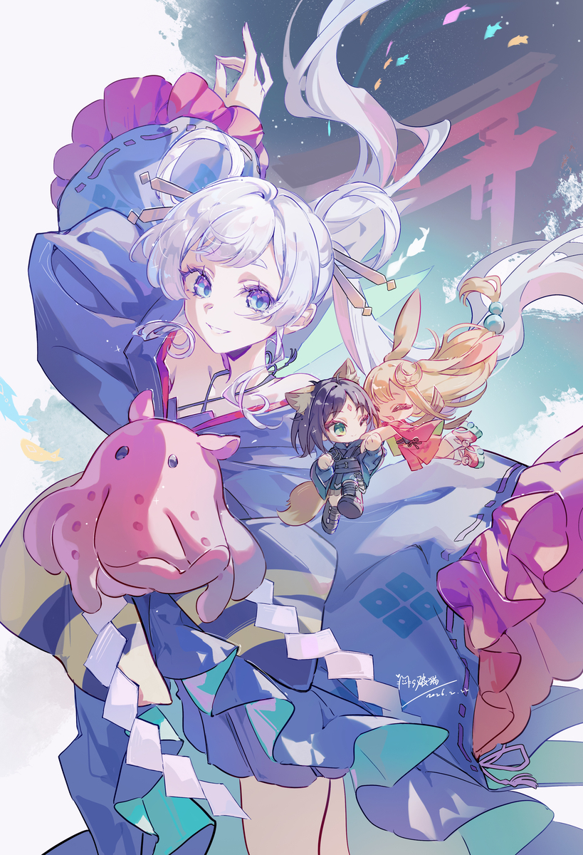 This is a pixiv picture whose title is I want to see you again✨.