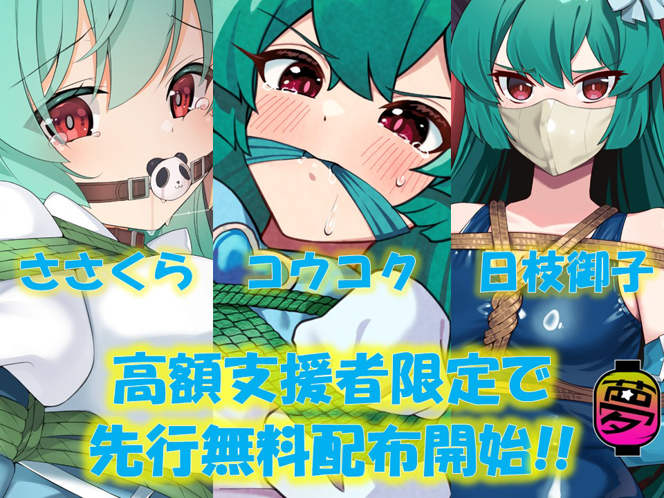 This is a pixiv picture whose title is 【投資プラン（大）以上限定】先行無料配布開始!!写真集「囚われる.