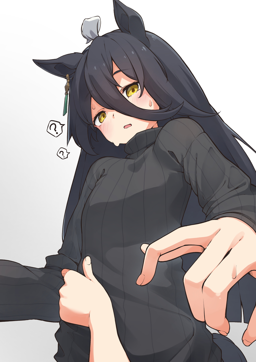 This is a pixiv picture whose title is ボディラインの出やすい服を着せてカフェさんの薄さを確かめたい.