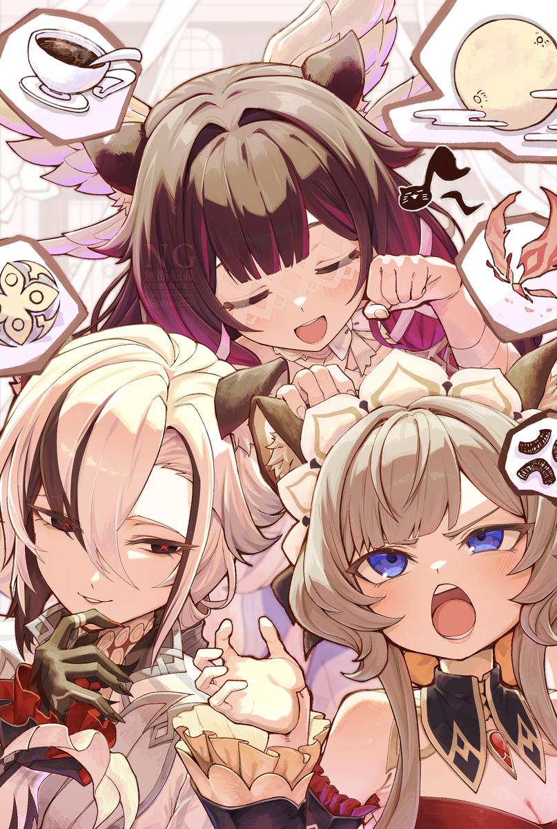 This is a pixiv picture whose title is 猫の日ファトゥス女子会.