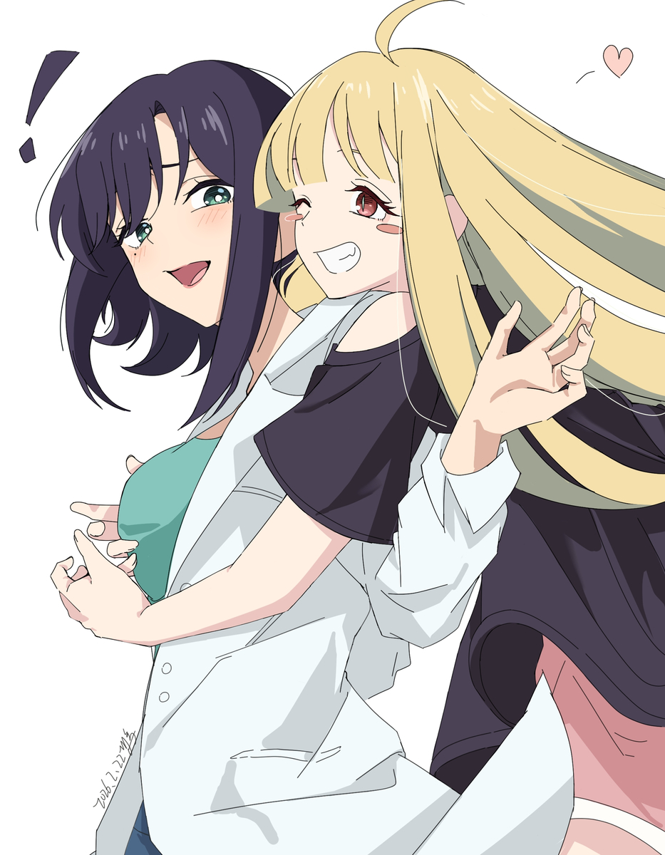 This is a pixiv picture whose title is 👩‍❤️‍👩.