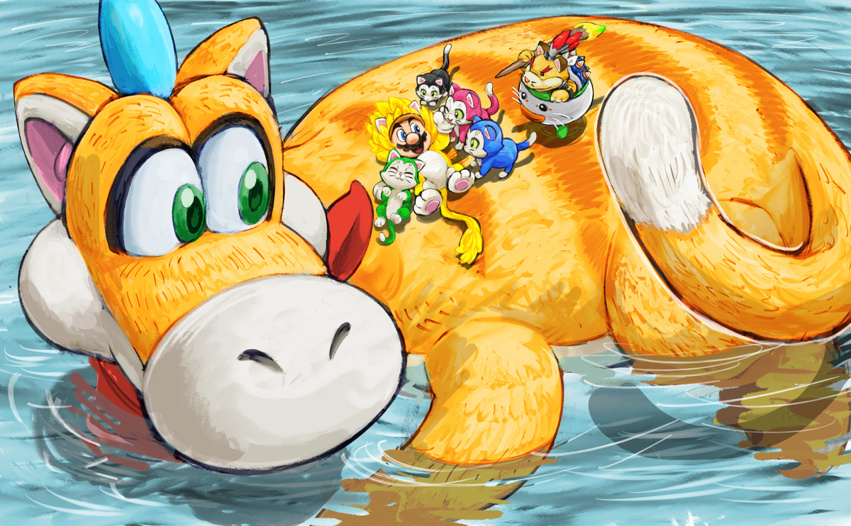 This is a pixiv picture whose title is み〜んなにゃんこ.