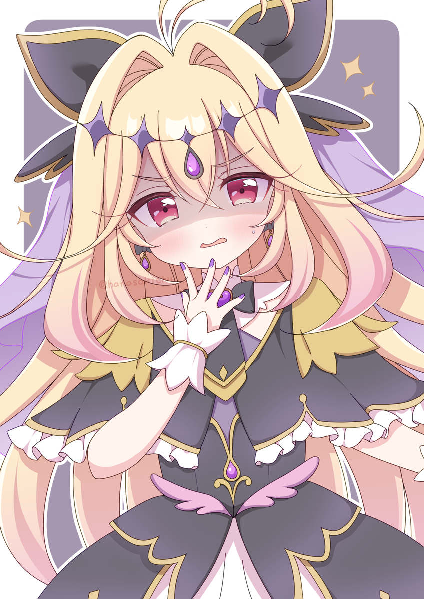 This is a pixiv picture whose title is キュアアルカナ・シャドウ (蔑み表情ver).