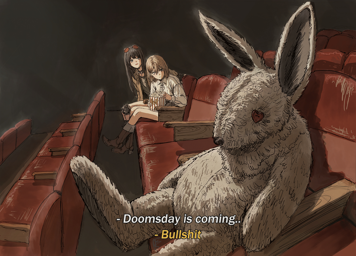 This is a pixiv picture whose title is Doomsday Doll.