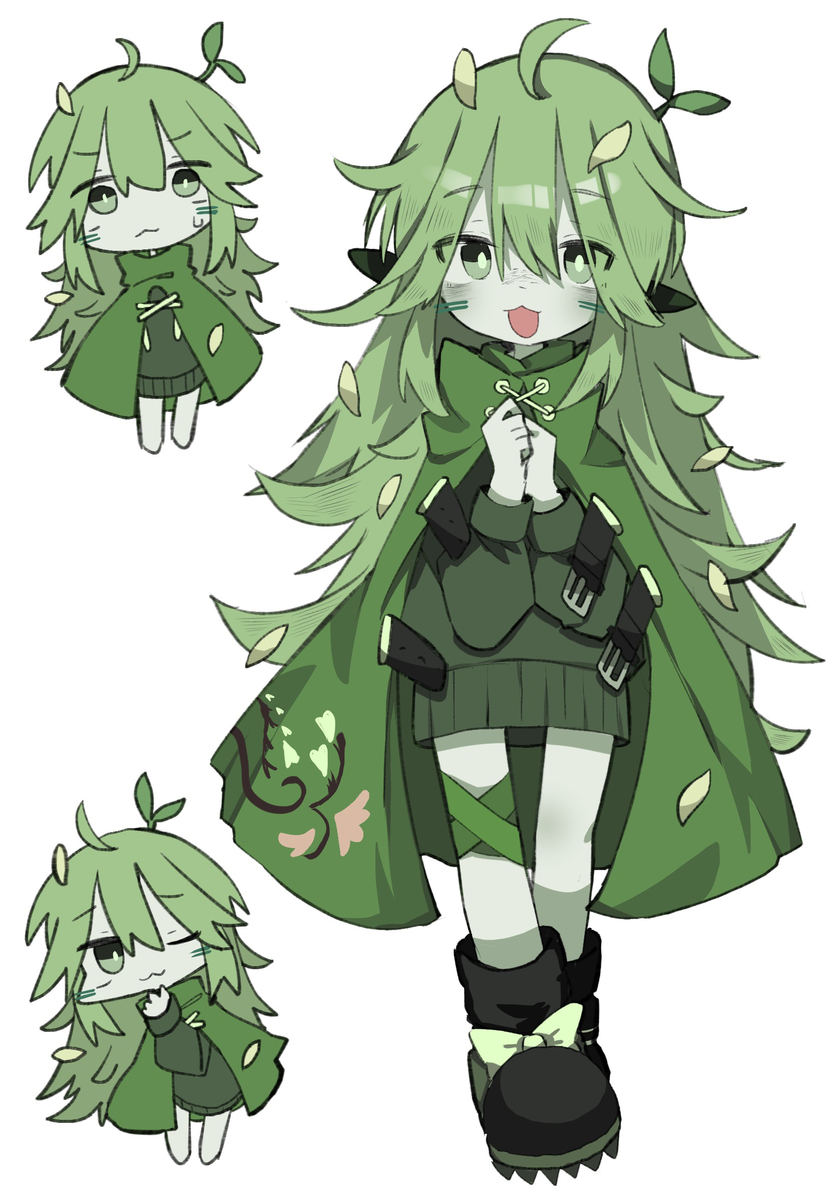 This is a pixiv picture whose title is skeb納品 よその子ちゃん.