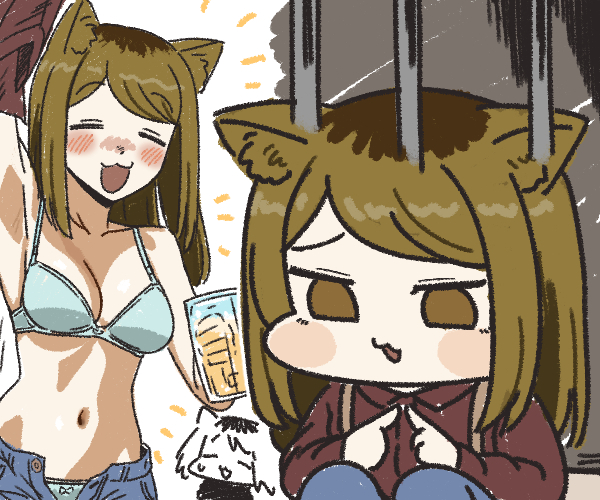 This is a pixiv picture whose title is カンサイねこ.