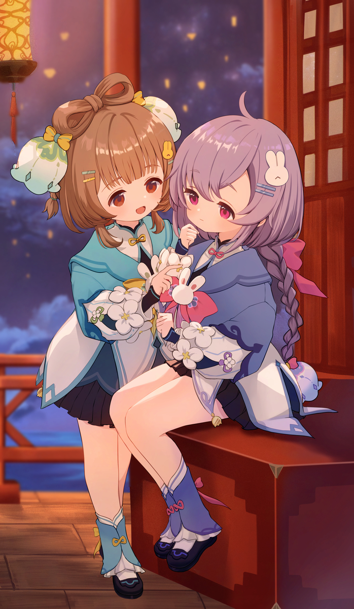 This is a pixiv picture whose title is 海灯祭のお揃いコーデ.