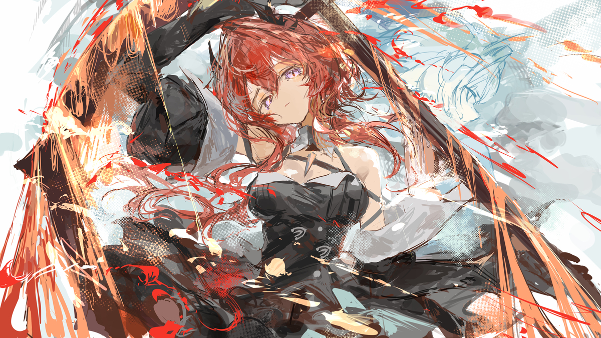 This is a pixiv picture whose title is Laevatain.