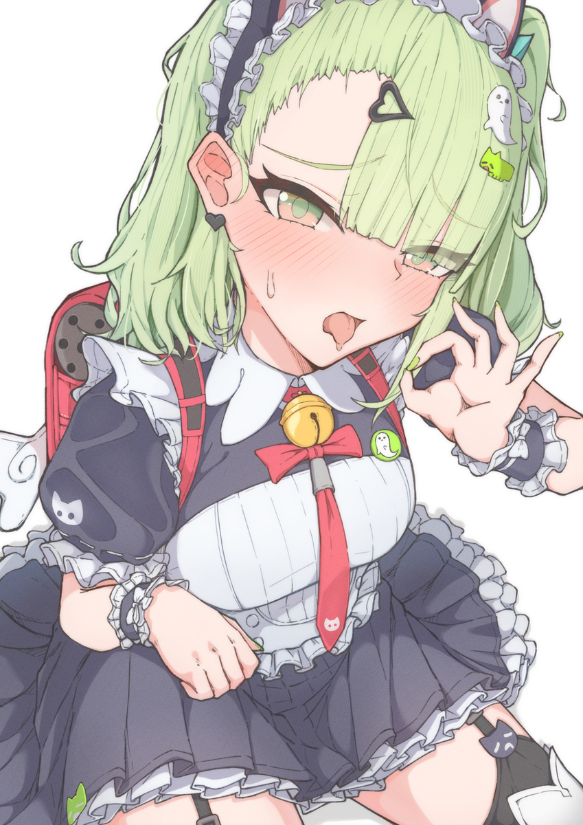 This is a pixiv picture whose title is ネコミミメイド千夏.