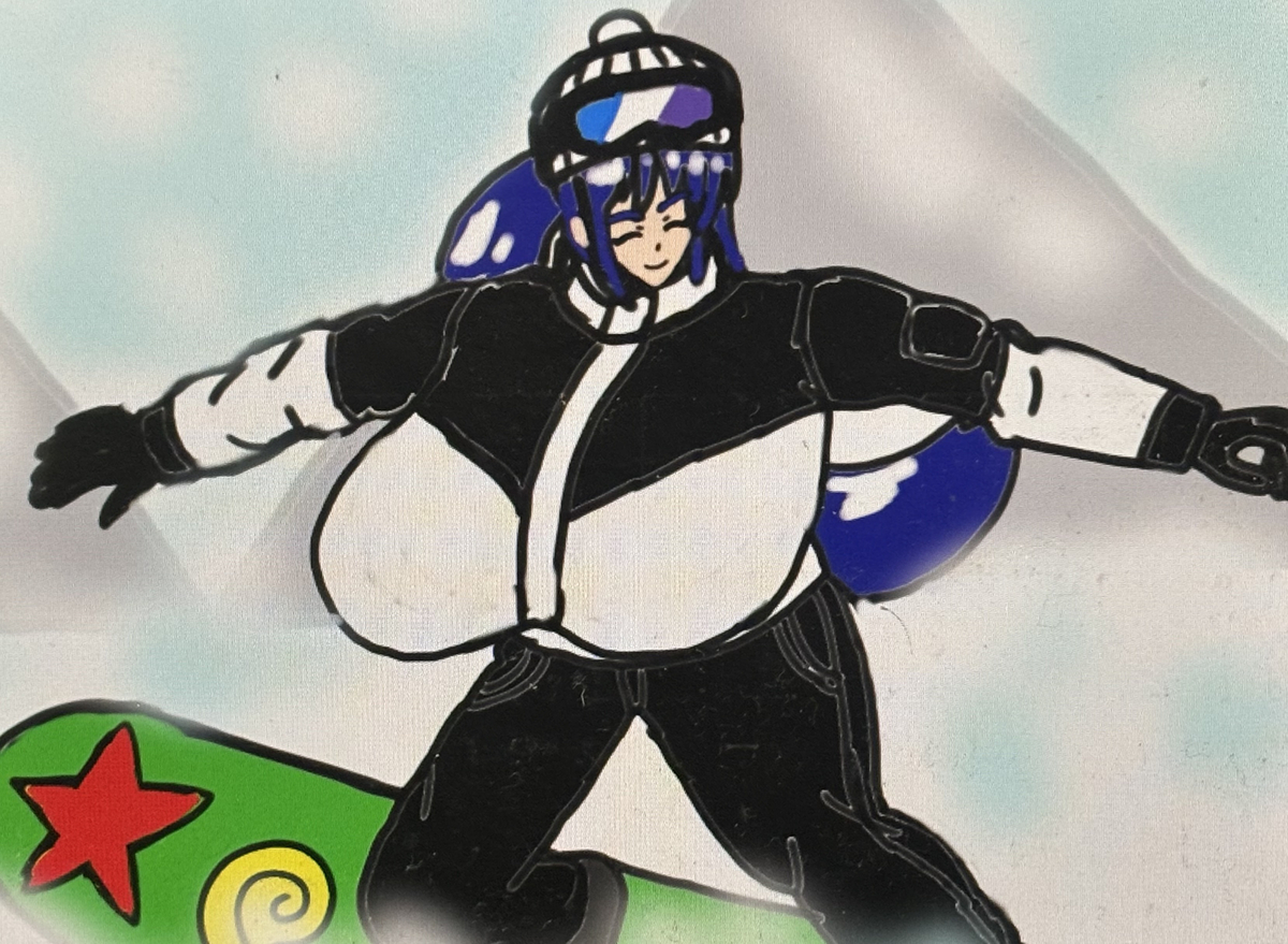 This is a pixiv picture whose title is ダイナマイトスノーボーダー・秋❤️🏂❤️.