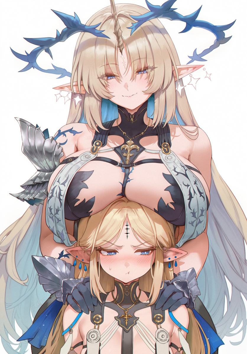 This is a pixiv picture whose title is Fleurdelys&Cartethyia.