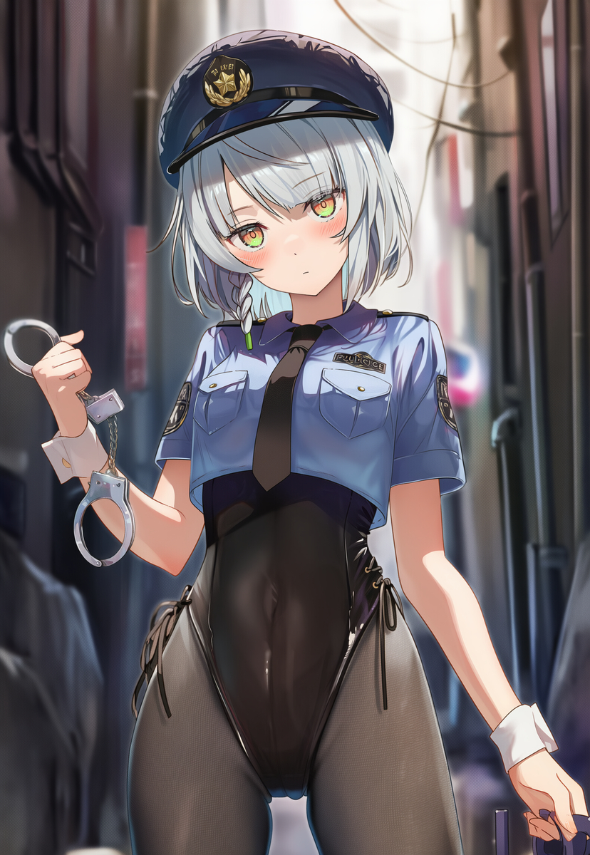This is a pixiv picture whose title is 警察安比.