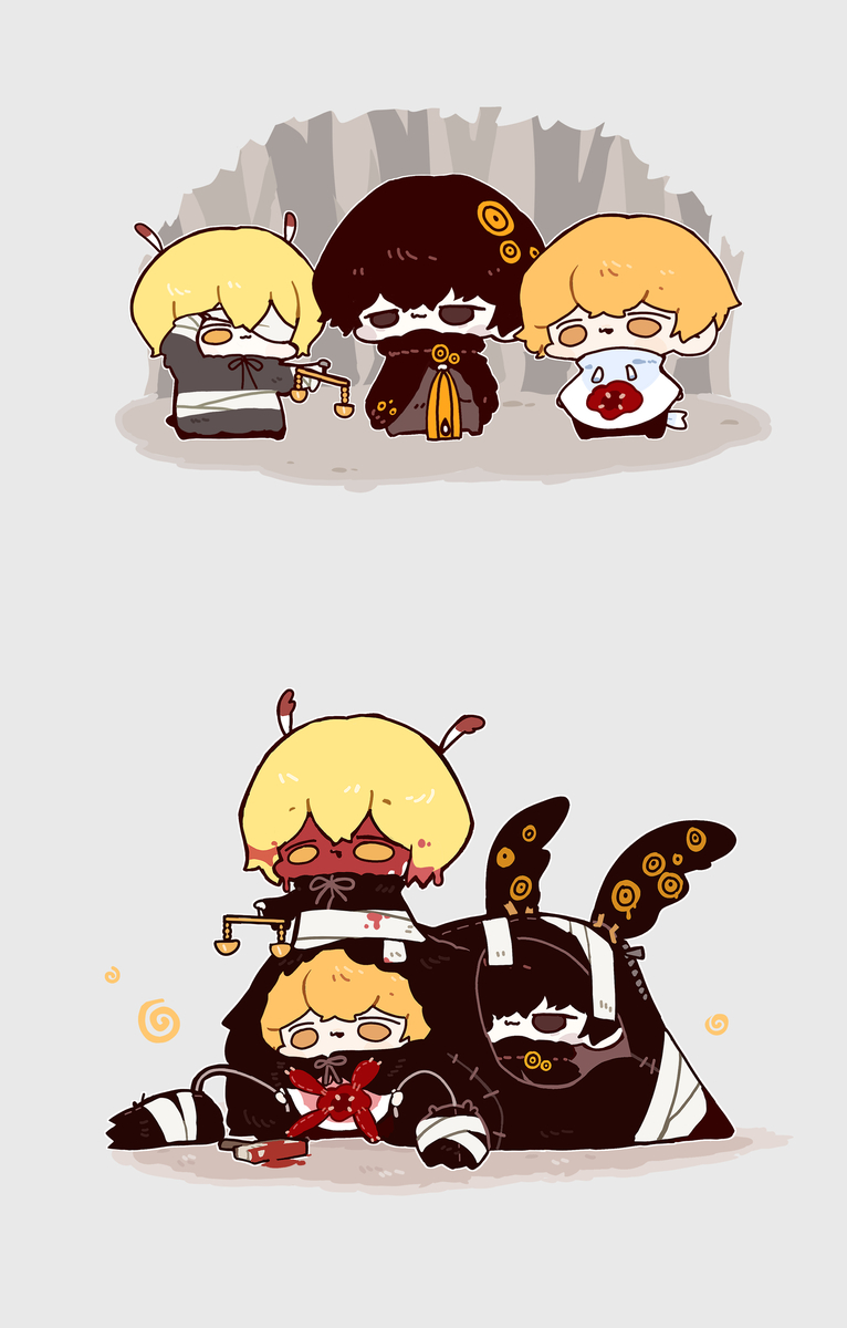 This is a pixiv picture whose title is 삼새.