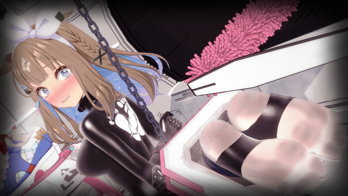 This is a pixiv picture whose title is 杏目也要洗脚脚！.