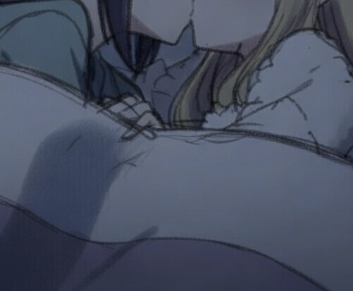 This is a pixiv picture whose title is おやすみのキス.