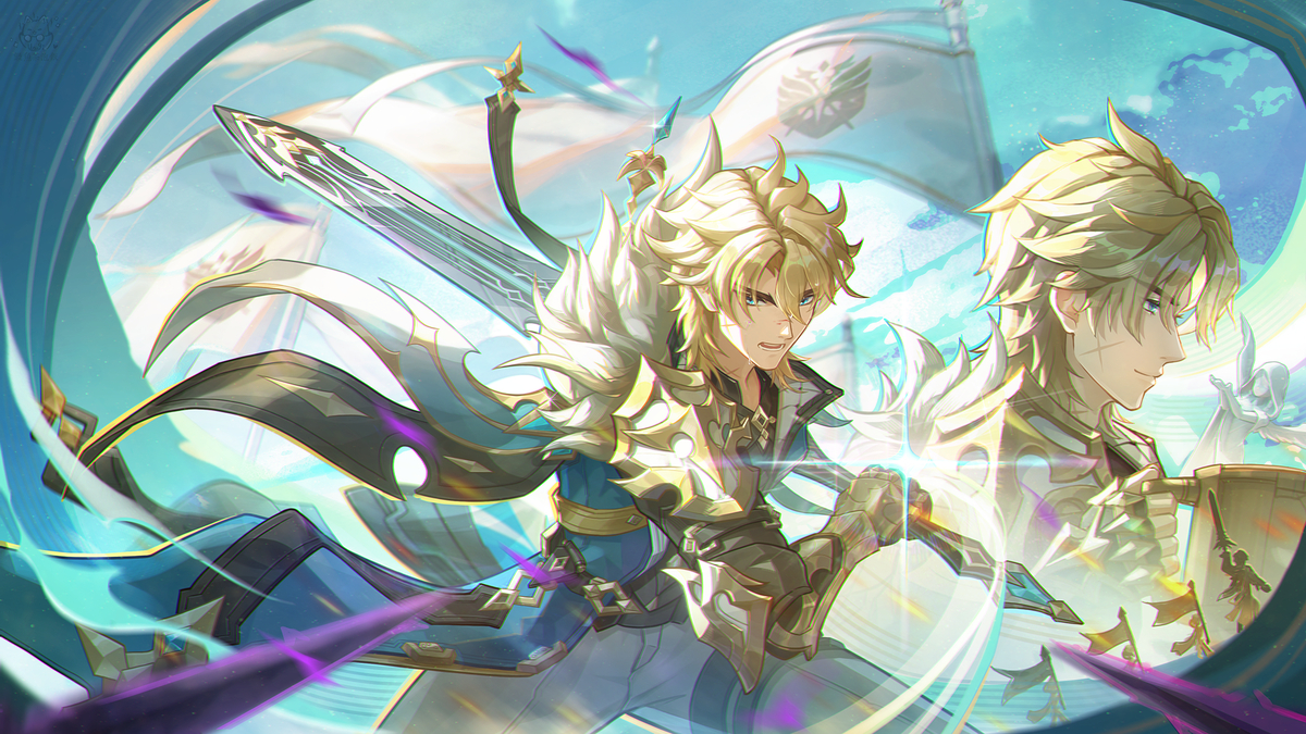 This is a pixiv picture whose title is 【永不绝响的战歌】法尔伽.