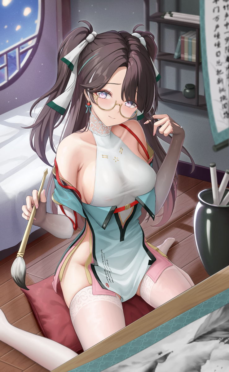 This is a pixiv picture whose title is 折枝.