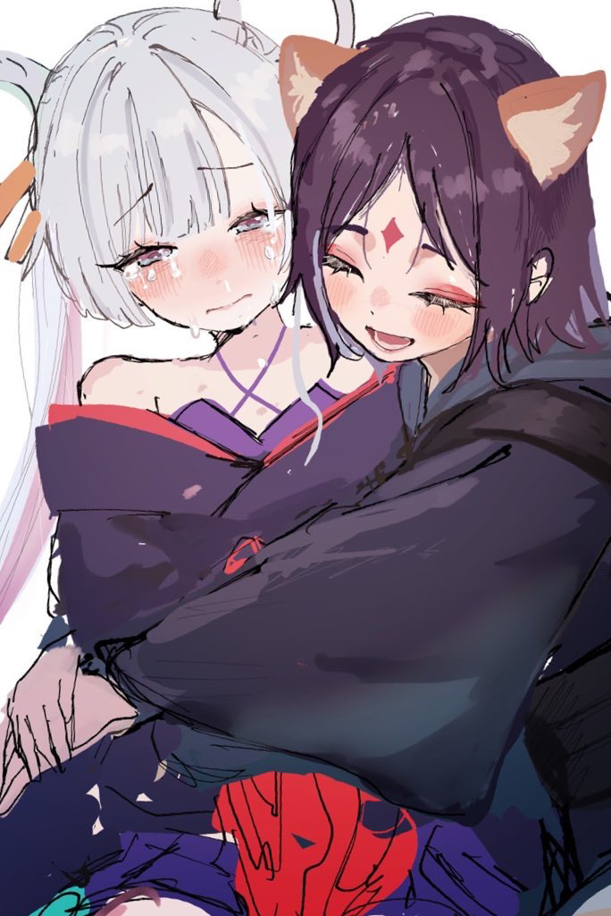 This is a pixiv picture whose title is 今すぐ私を抱きしめて、なんてね.