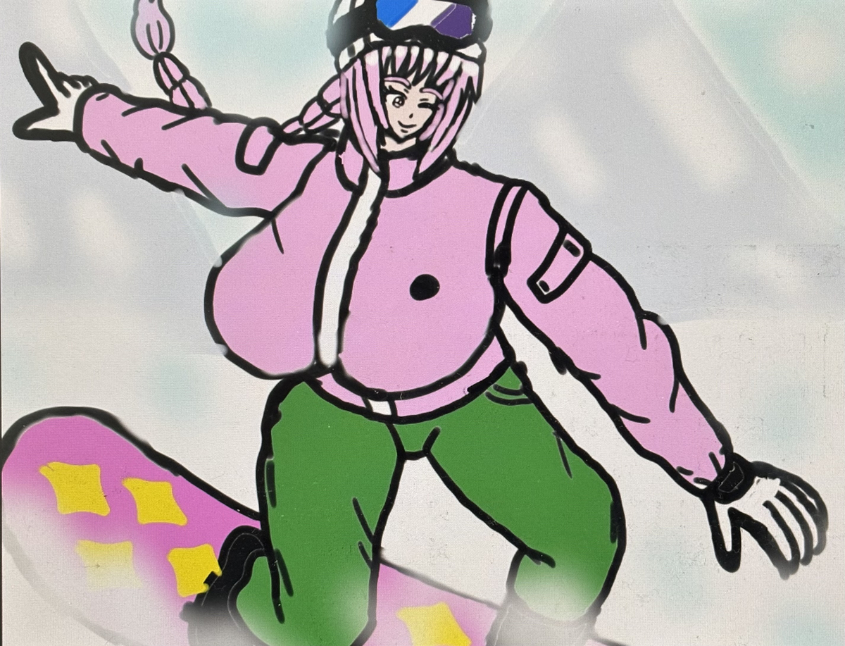 This is a pixiv picture whose title is マインドスノーボーダー・レベッカ❤️🏂.