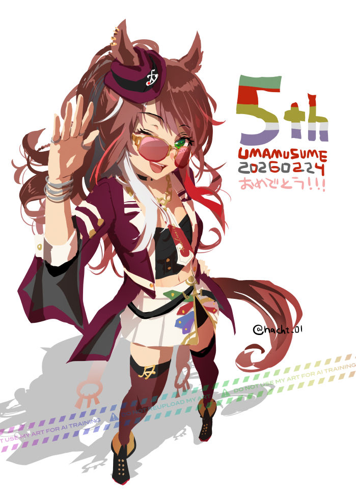 This is a pixiv picture whose title is 祝5周年.