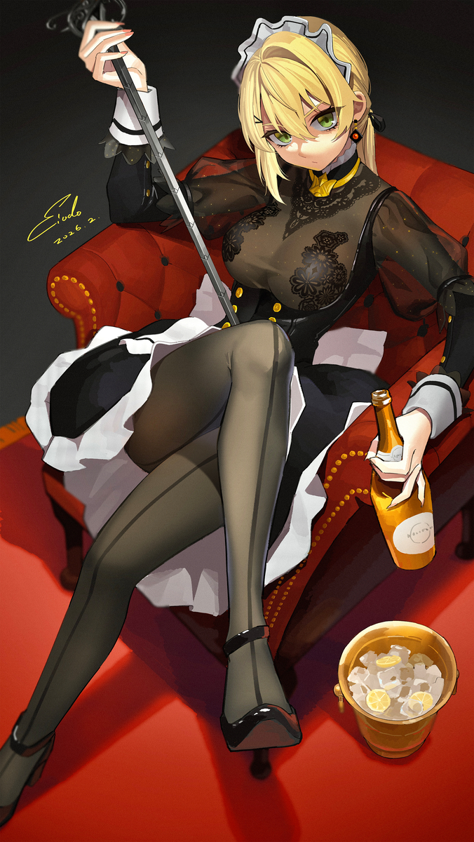 This is a pixiv picture whose title is 六分仪.