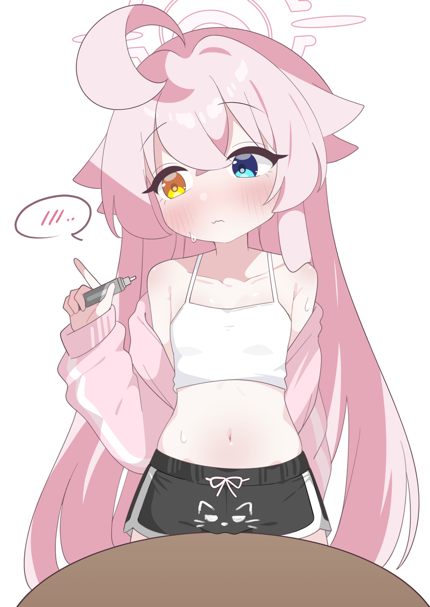 This is a pixiv picture whose title is ホシノちゃん ✏️🐱.