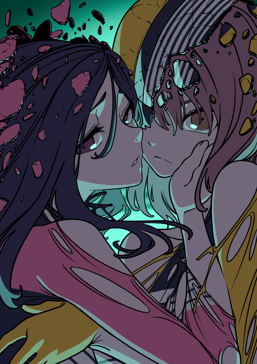 This is a pixiv picture whose title is 戦隊のイエローとピンク。.