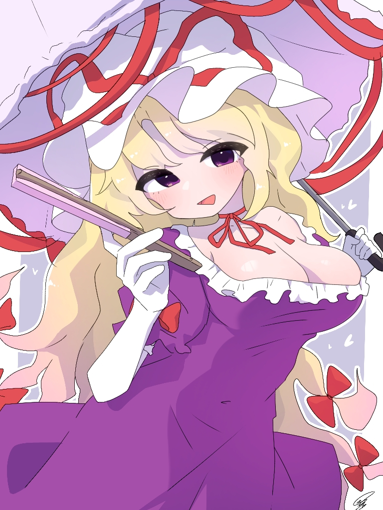 This is a pixiv picture whose title is 八雲紫.