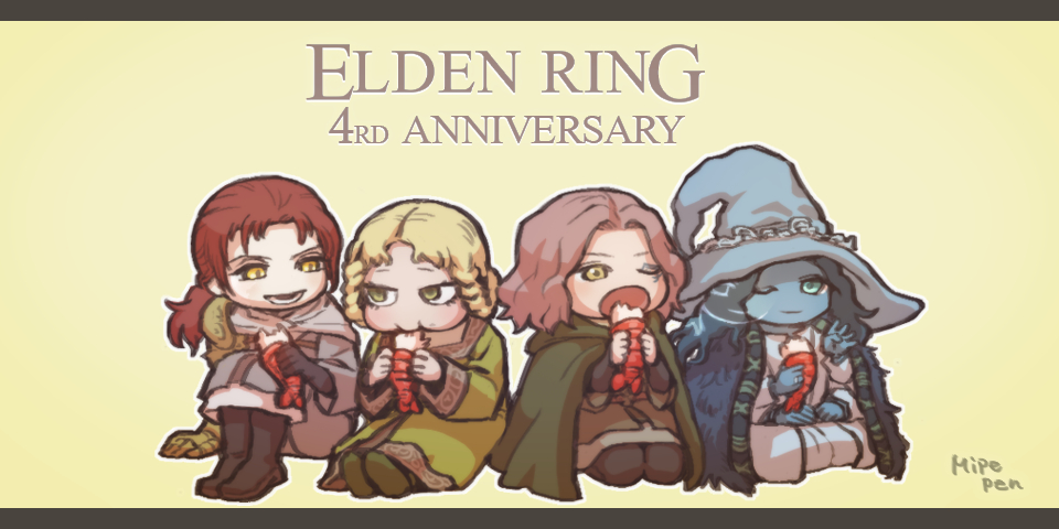 This is a pixiv picture whose title is ELDENRING 4周年おめでとう！.