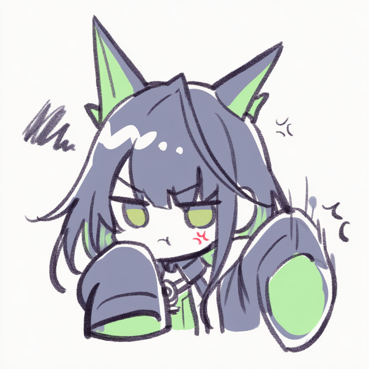 This is a pixiv picture whose title is 来点表情包.