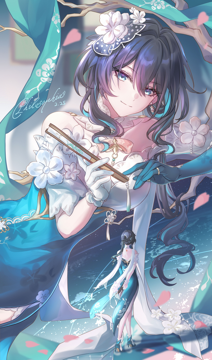 This is a pixiv picture whose title is 冬雪未销.